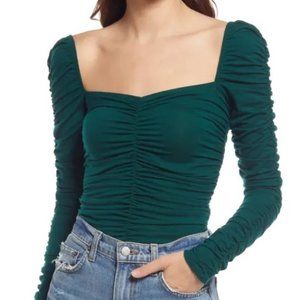 NWoT Emerald Green Reformation top Women's XL